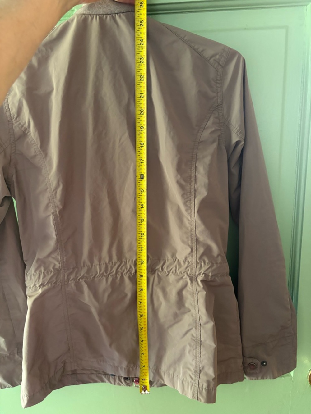 Barbour Dockray Casual Utility Tan Zip Front Jacket size 4 small - Picture 12 of 13